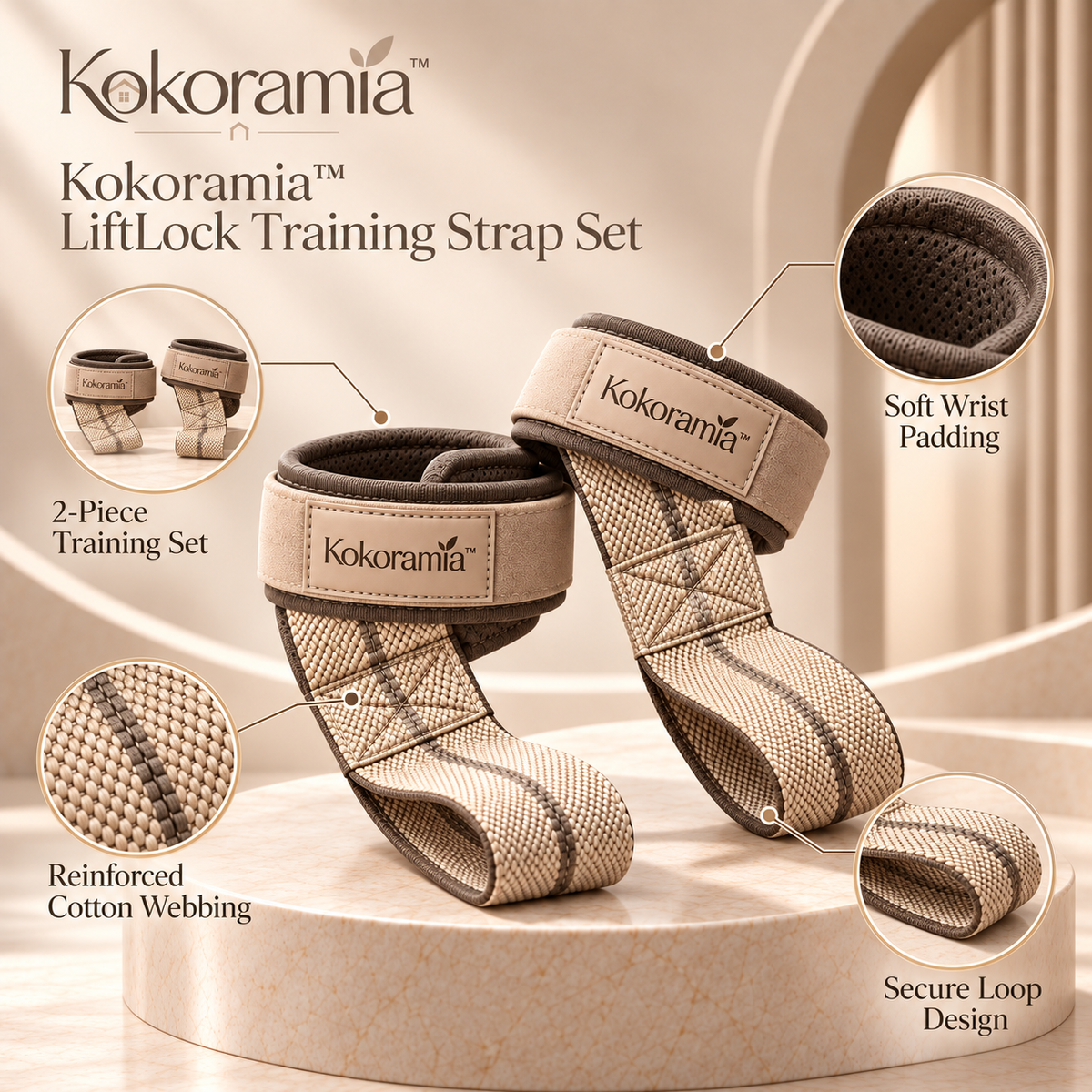 Kokoramia™ LiftLock Training Strap Set