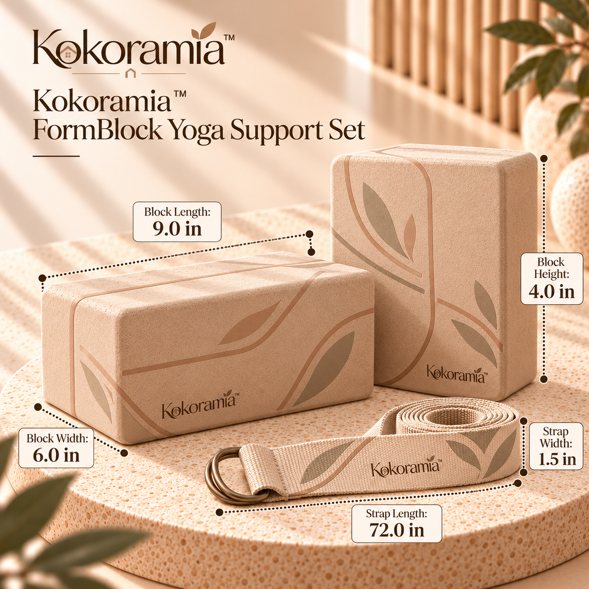 Kokoramia™ FormBlock Yoga Support Set