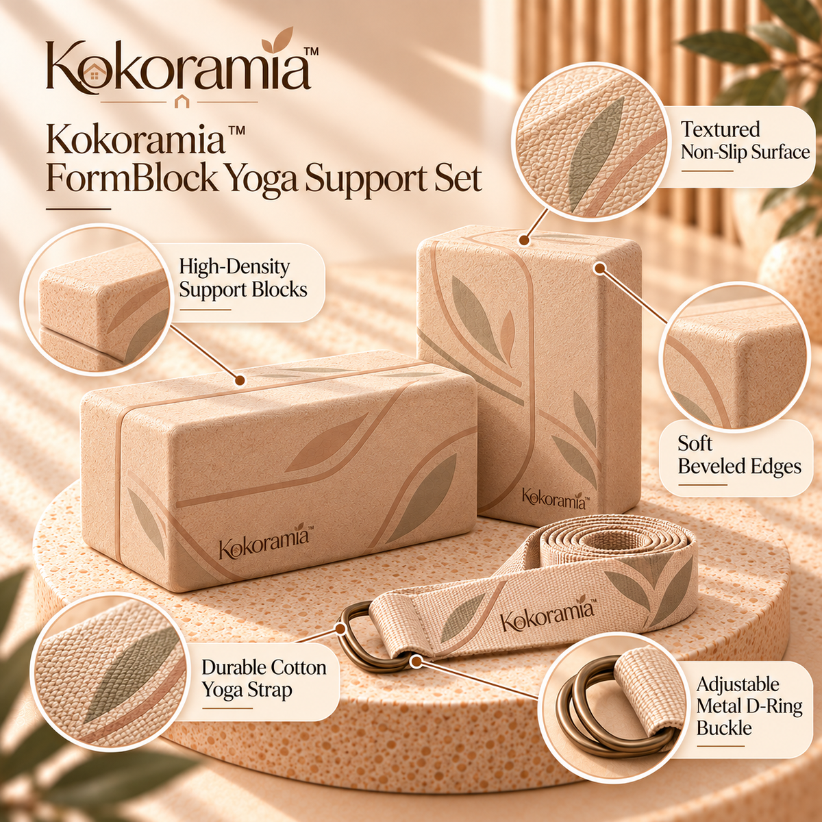 Kokoramia™ FormBlock Yoga Support Set