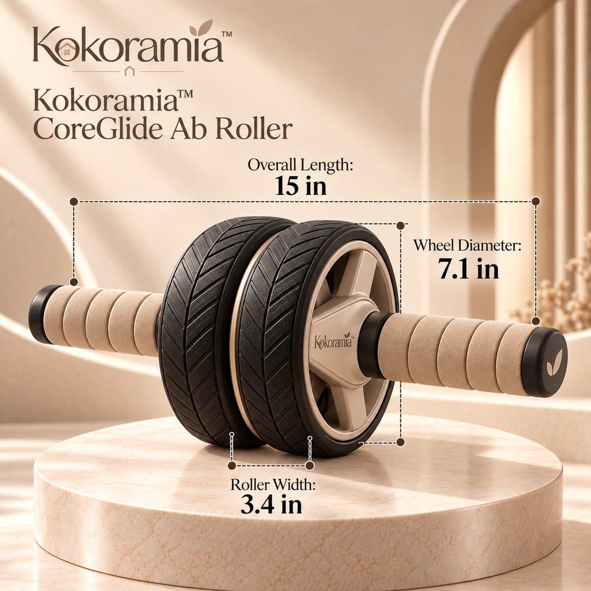 Kokoramia™ CoreGlide Ab Roller