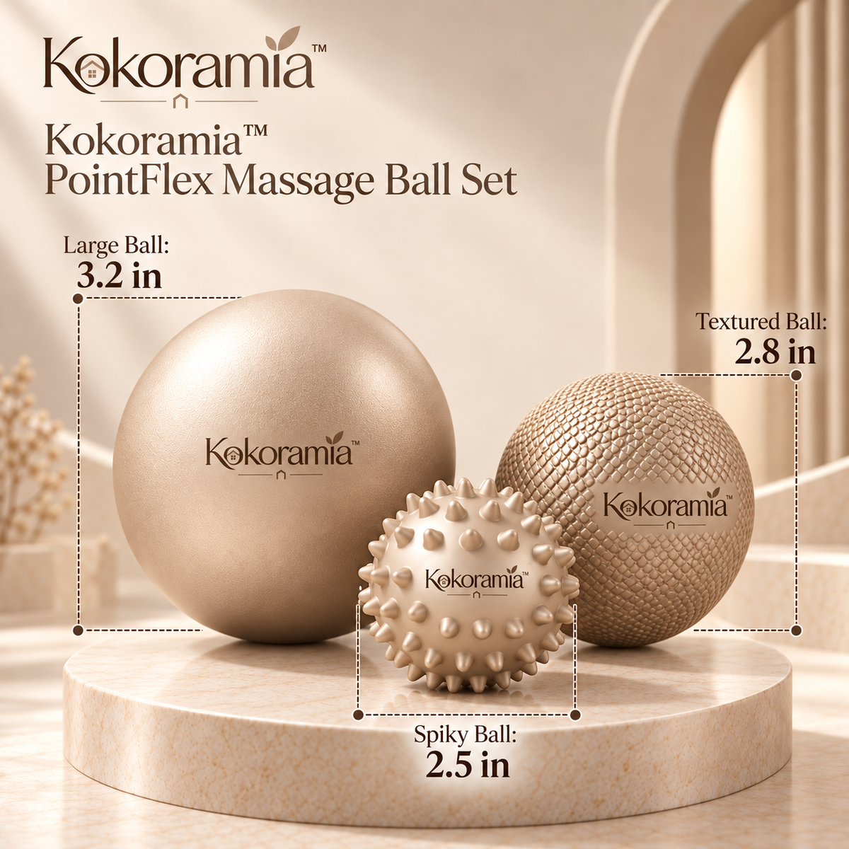 Kokoramia™ PointFlex Massage Ball Set